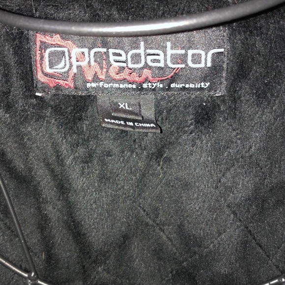 Predator fleece winter vest black vest size XL Predator vest outdoor vest - Picture 3 of 4